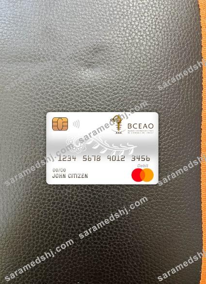 Burkina Faso the central bank of west african states bank master debit card photolook front